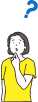疑問を持つ女性